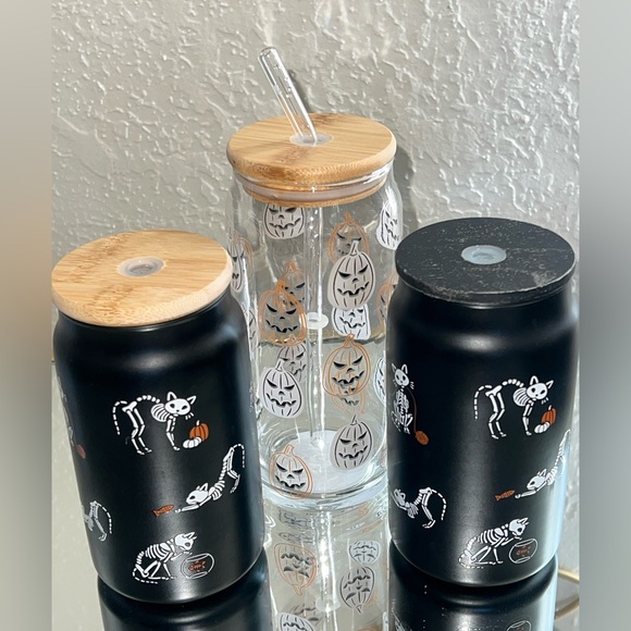 Other - HALLOWEEN GLASS TUMBLER BUNDLE